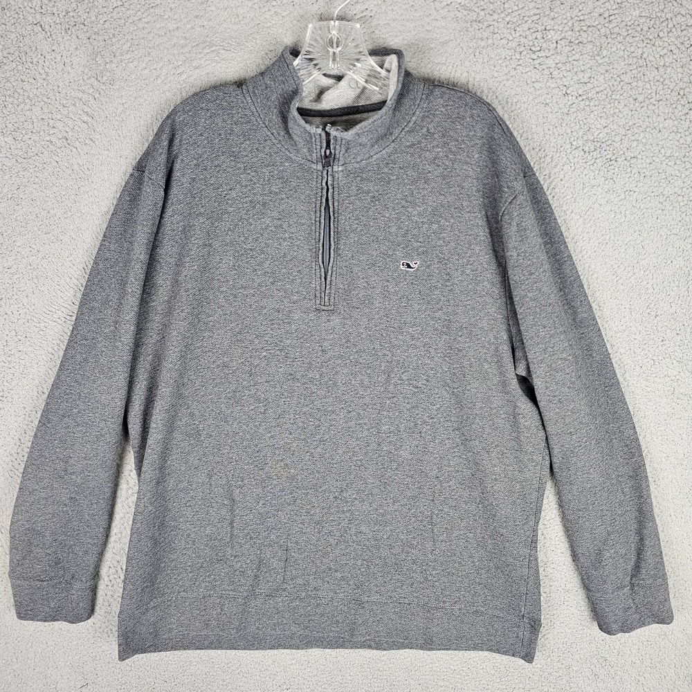 Vineyard Vines Sweater Mens 2XL Performance Stretch Long Sleeve 1/4 Zip Pullover